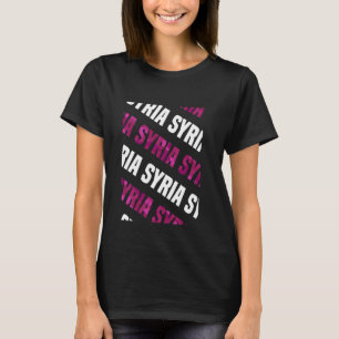 Syria Camo Pattern Pink Camouflage T-Shirt
