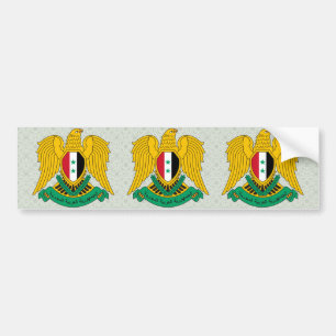 Syria Coat of Arms detail Bumper Sticker