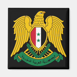 syria coat of arms magnet