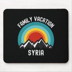 Syria Family Vacation Matching Outfit Mouse Pad