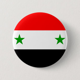 Syria Flag 2 Inch Round Button
