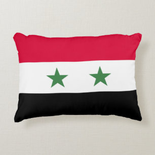 Syria flag accent pillow