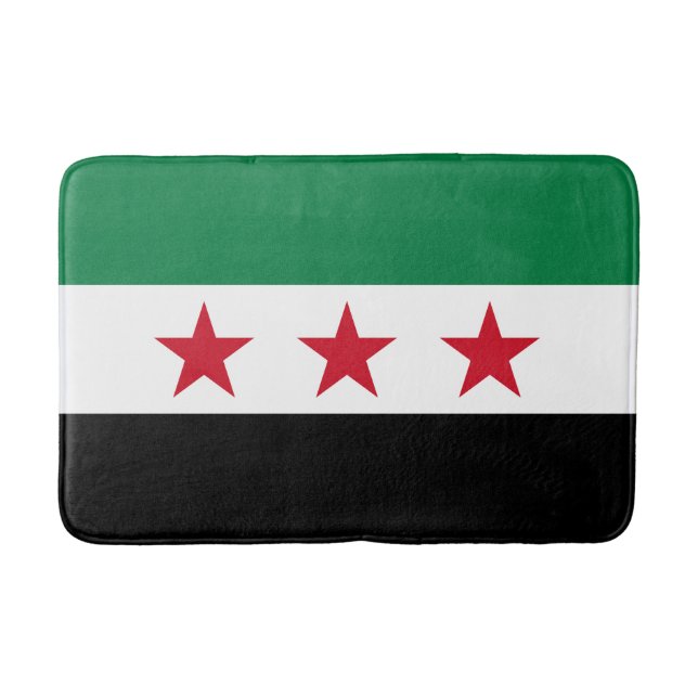 Syria Flag Bath Mat (Front)