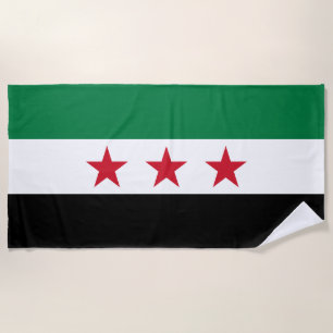 Syria Flag Beach Towel