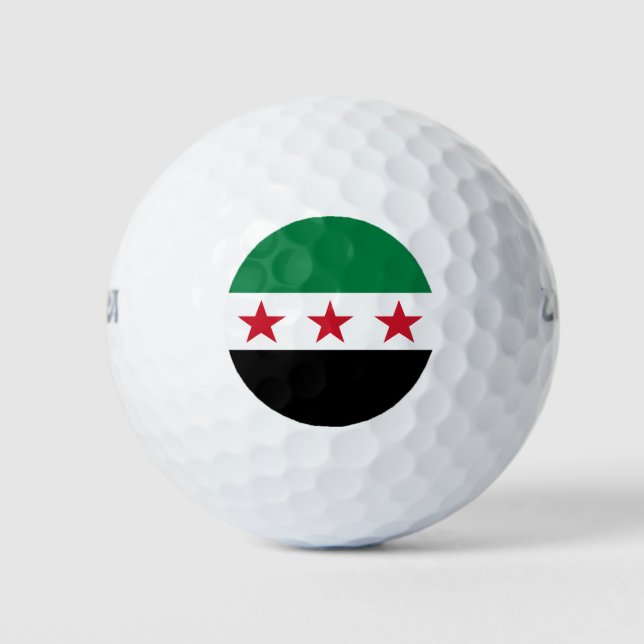 Syria Flag Golf Balls (Front)