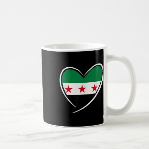 Syria Flag Heart Syrian Men Women Kids Boys Girls Coffee Mug