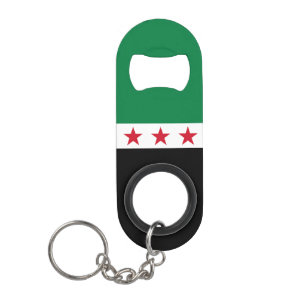 Syria Flag Keychain Bottle Opener
