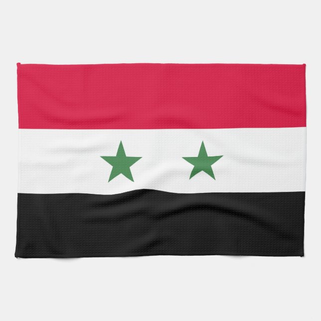Syria flag kitchen towel (Horizontal)