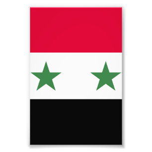Syria flag photo print