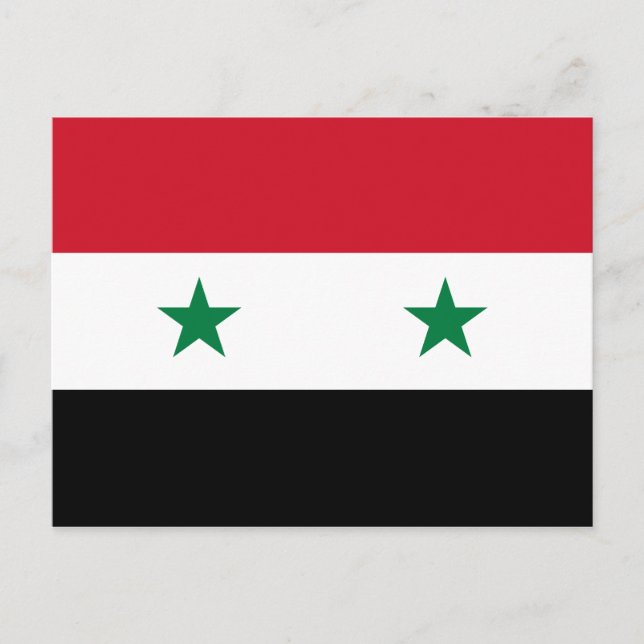 Syria Flag Postcard (Front)