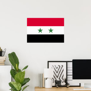 Syria flag poster