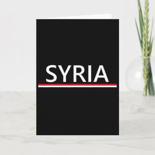 Syria Flag Sports Soccer Footbyll Athletic Jersey Card