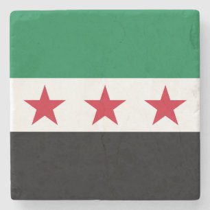Syria Flag Stone Coaster