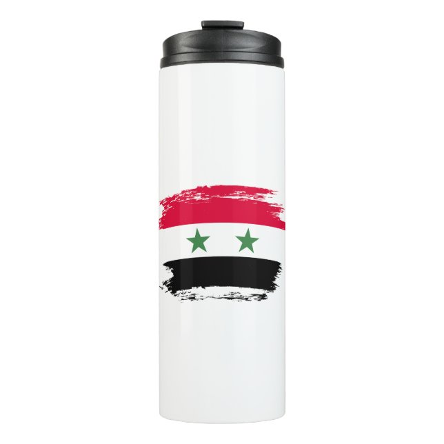Syria flag thermal tumbler (Front)