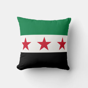 Syria Flag Throw Pillow