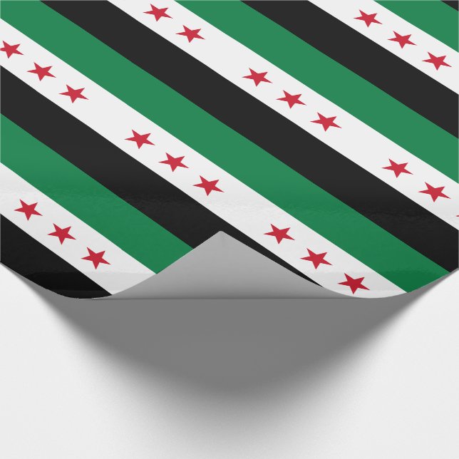 Syria Flag Wrapping Paper (Corner)