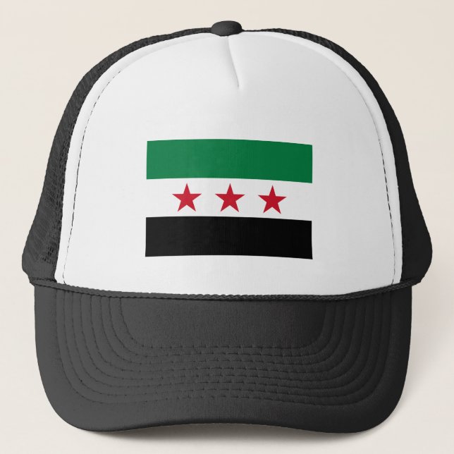 Syria, Independence, Syrian Flag /patriotic Trucker Hat (Front)