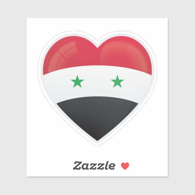 Syria  Love Flag (Sheet)