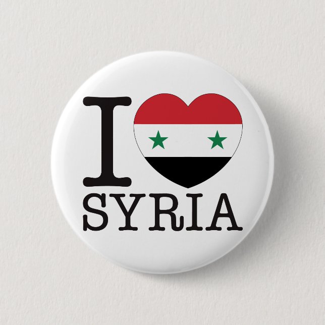Syria Love v2 2 Inch Round Button (Front)