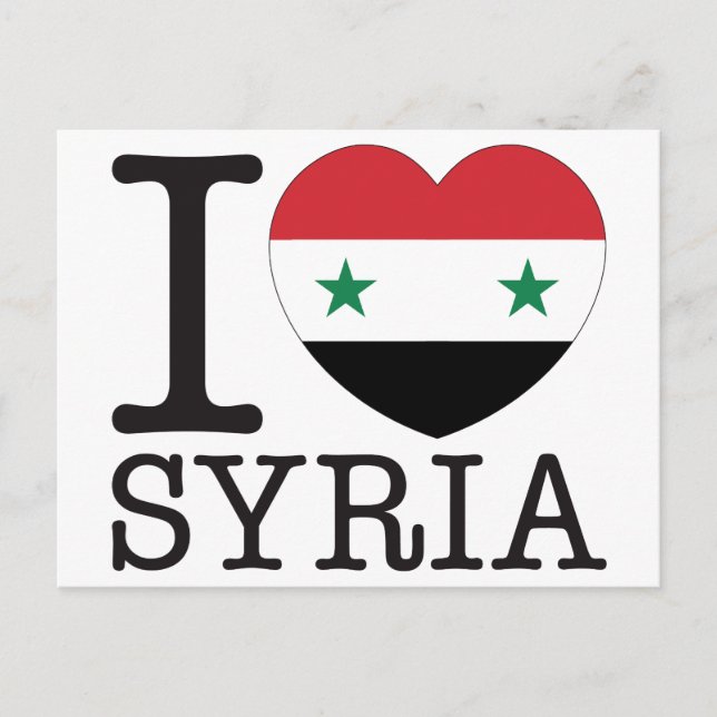 Syria Love v2 Postcard (Front)