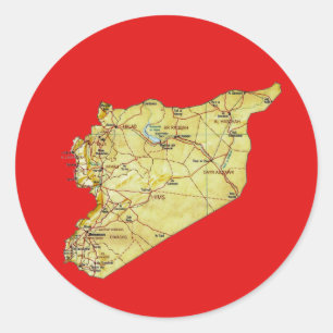 Syria Map Sticker