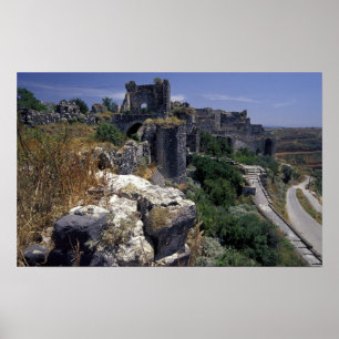 Syria, Marqab Castle, Crusaders castle located Poster