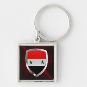 Syria Metallic Emblem Keychain