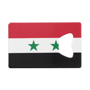 Syria Old Flag Credit Card Bottle Opener