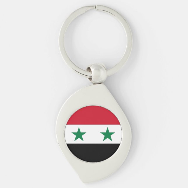 Syria Old Flag Keychain (Front)