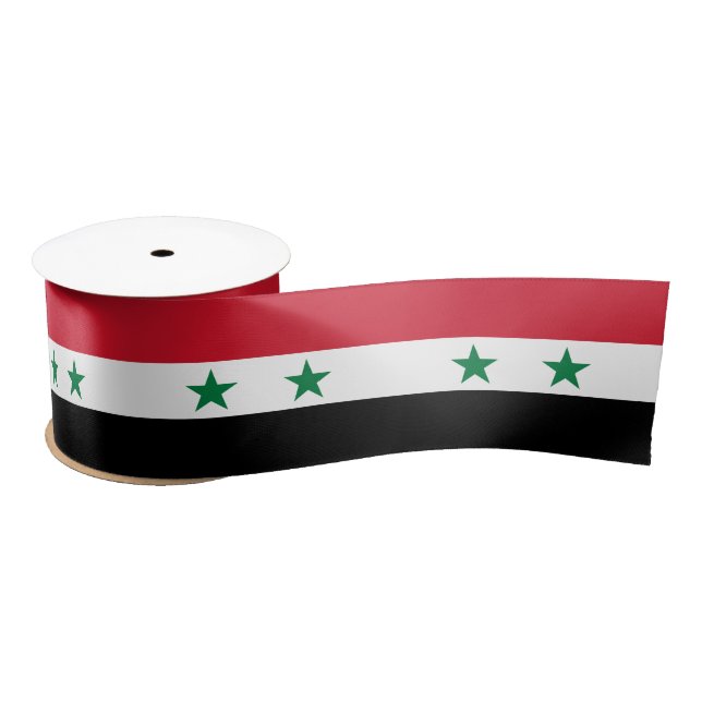 Syria Old Flag Satin Ribbon (Spool)