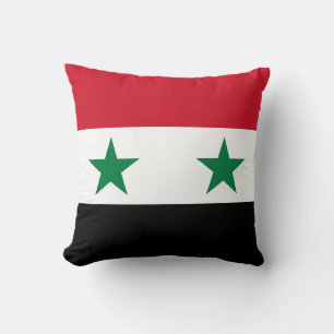 Syria Old Flag Throw Pillow