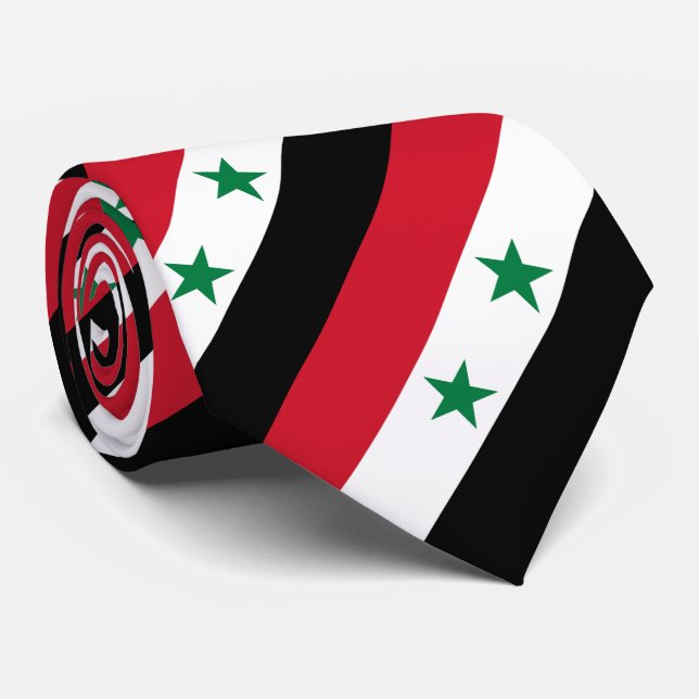 Syria Old Flag Tie (Rolled)