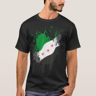 Syria Revolution Green Syrian Flag Free Syria T-Shirt