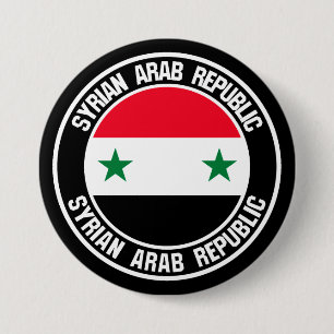 Syria Round Emblem 3 Inch Round Button
