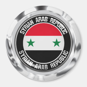 Syria Round Emblem Magnet