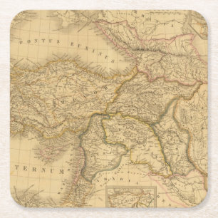 Syria Square Paper Coaster