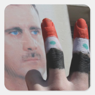 SYRIA SQUARE STICKER