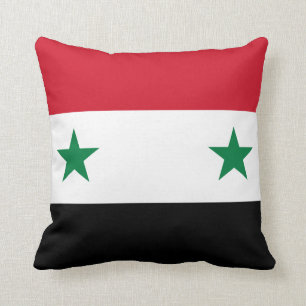 Syria (Syrian) Flag Throw Pillow