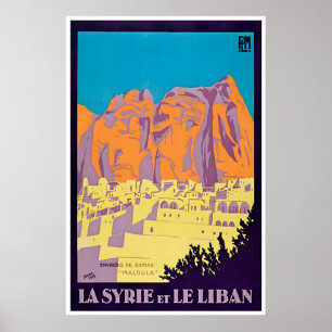 Syria Wall Art Lebanon Print Travel Poster
