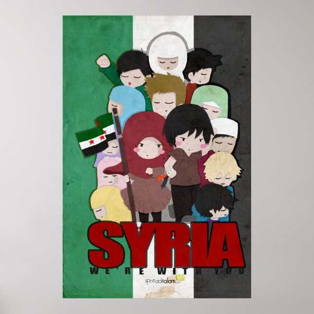 SYRIA - We're With You Poster (Front)