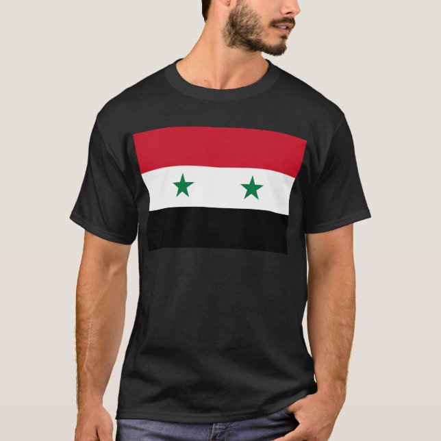 Syrian Arab Republic Flag - Flag of Syria T-Shirt (Front)