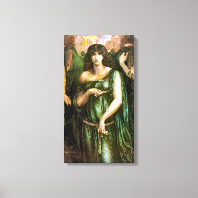 Syrian Astarte 1877 Pre Raphaelite Art Canvas Print (Front)