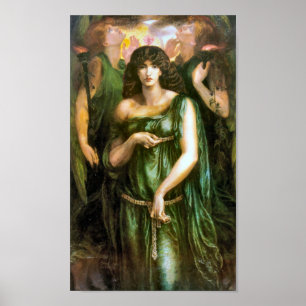 Syrian Astarte 1877 Pre Raphaelite Art Poster