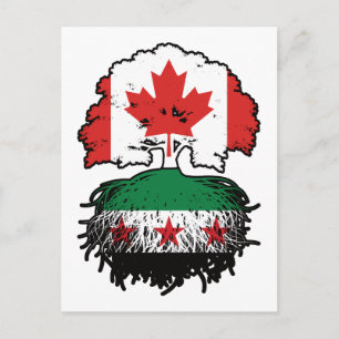 Syrian Canadian Roots and Crown Tree Postcard