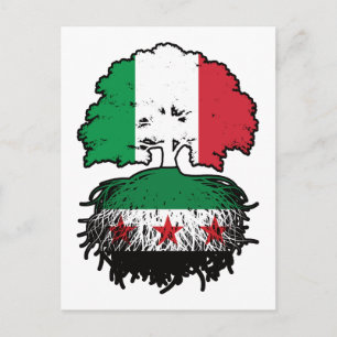 Syrian Italian Roots and Crown Tree Postcard