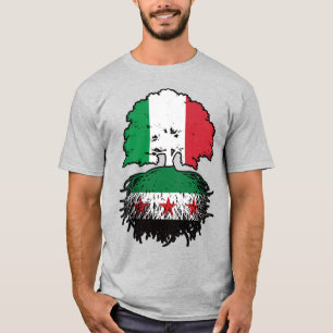 Syrian Italian Roots and Crown Tree T-Shirt