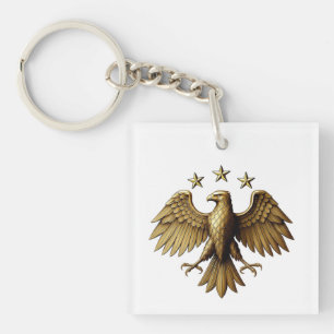 Syrian Modern Identity Eagle Emblem T-Shirt Keychain