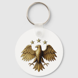 Syrian Modern Identity Eagle Emblem T-Shirt Keychain