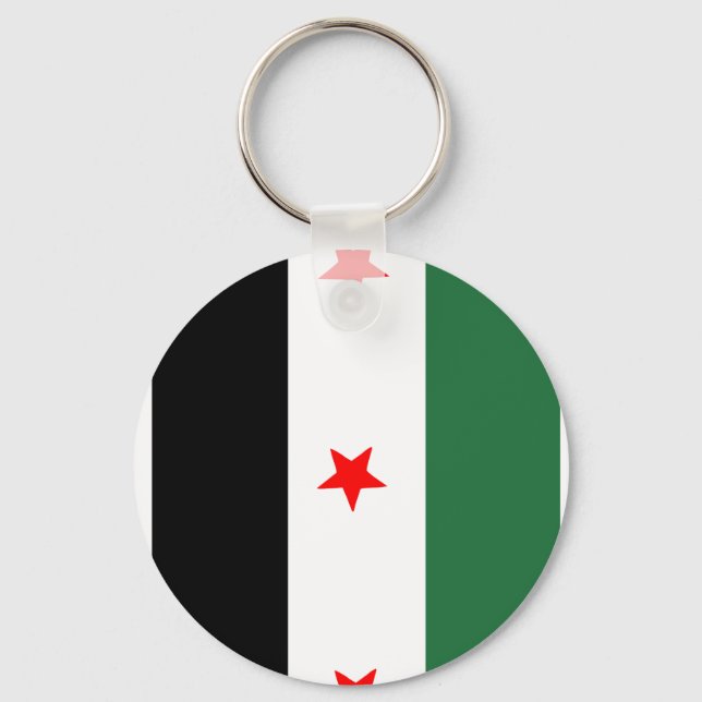 Syrian Revolutionary Flag Keychain (Front)