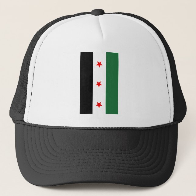 Syrian Revolutionary Flag Trucker Hat (Front)